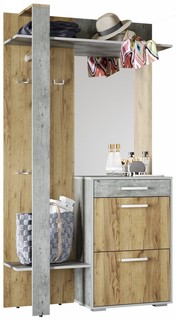 Прихожая вешалка БТС Кензо Крафт/Метрополитан грей BTS