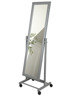 Зеркало напольное Мебелик В 27Н 137х42,5 см серый