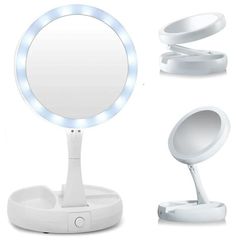Зеркало настольное со светодиодами My FoldAway Mirror