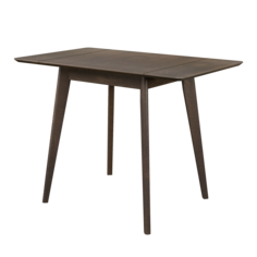 Стол обеденный Пегас classic Drop Leaf, Daiva casa, (64-102)х61см, орех