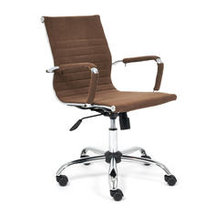 Кресло TetChair URBAN-LOW, флок , коричневый, 6