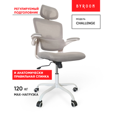 Компьютерное офисное ортопедическое кресло BYROOM Office Сhallenge серый