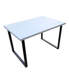 Стол обеденный Solarius Loft из массива сосны, лакированный, 110х60 см, цвет белый