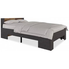 Кровать полутораспальная Kristoff LOZ120х200 барнвуд/матера BRW_UT-70040515 Black Red White
