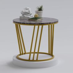 Журнальный столик Olimp Gold/Grey No Brand