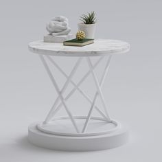 Журнальный столик Star White/White No Brand