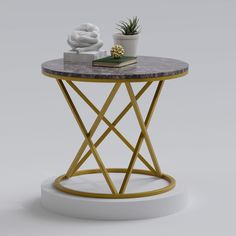 Журнальный столик Star Gold/Grey No Brand