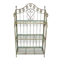 Этажерка Frank Павлиный глаз 05074 59х30х105 см, зеленая патина