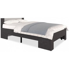 Кровать полутораспальная Kristoff LOZ120х200 матера/серый BRW_UT-70040533 Black Red White