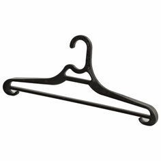 Вешалка-плечики BRABIX 5 шт. размер 46-50 пластик плоская перекладина крючки для бретелей