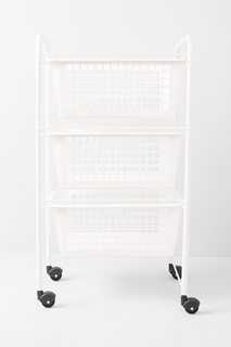 Этажерка 3 ур. METALTEX белый 38х30х68 см