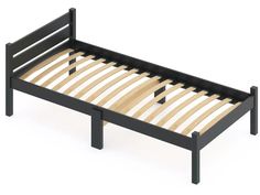 Кровать односпальная Solarius, Ортопедическая 60х190, цвет антрацит