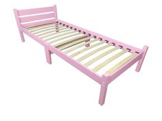 Кровать односпальная Solarius, Ортопедическая 90х190, цвет розовый