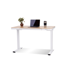 Стол с электрорегулировкой и памятью LuxAlto 17032, Молочный дуб 120x60, подстолье E4A