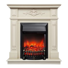 Электрокамин RealFlame Lilian WT с Fobos Lux BL S, имитация огня