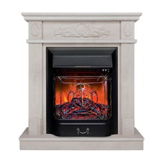 Электрокамин RealFlame Adelaida WT с Majestic Lux S BL, звуковая имитация