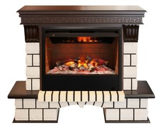 Электрокамин RealFlame Stone AO с Helios 26 3D, увлажнение воздуха