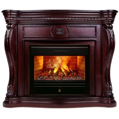 Электрокамин RealFlame Barcelona 33 AO с очагом 3D Novara