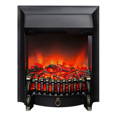 Электрокамин RealFlame Fobos Lux, черный, звуковой эффект, без пульта ДУ