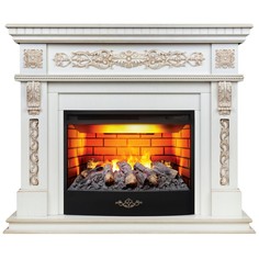 Электрокамин RealFlame Estella WT с FireStar 25,5 3D, живое пламя