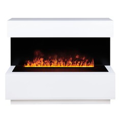 Электрокамин RealFlame Modern WT с 3D Cassette 1000 черная панель, увлажнение воздуха