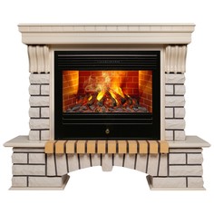 Электрокамин RealFlame Country WT с Novara 26 3D, увлажнение воздуха