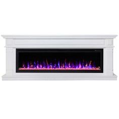 Электрокамин RealFlame Islandia 60 WT с очагом Saphir 60, звуковая имитация