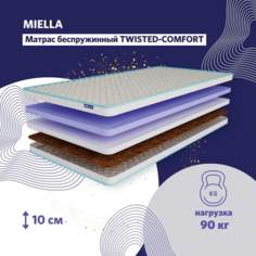 Матрас для кровати Miella Twisted-Comfort 180x190 двусторонний, ортопедический