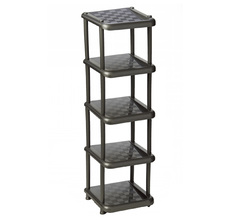 Полка в прихожую Idea Малая М 2708, 5 секций, графитовый