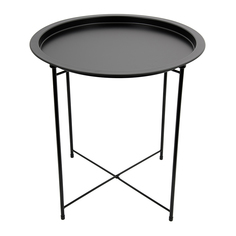 Org-15 Столик складной металлический, Д470 Ш470 В505, черный Магамакс