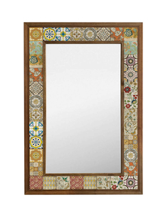 Зеркало декоративное в раме с мозаикой из плиток, камня Oscar Stone Decor 044 43x63x2,5см