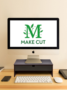 Подставка-органайзер под монитор MAKE CUT, антрацит