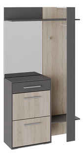 Вешалка комбинированная с крючками и зеркалом ТриЯ «Нуар» Triya