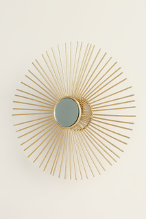 Настенный декор с зеркалом Home Philosophy 30х7 см золотой
