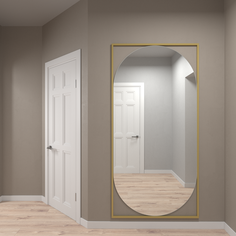 Зеркало настенное GENGLASS KVADEN Gold XL 200x100см,GGM-17-1-3 дизайнерское в золотой раме