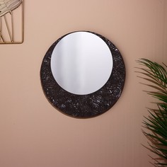 Зеркало 30 см, дерево No Brand