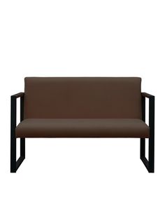 Диван LoftDC Abyssinian 130x85x75, обивка велюр, коричневый