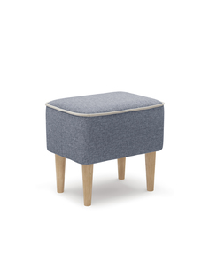 Пуф MONOFIX, ОДОС рогожка, серо-синий