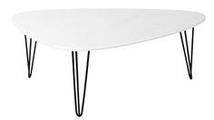 Стол журнальный Престон белый бетон Калифорния мебель