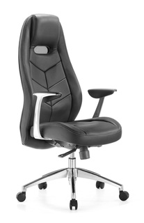 Кресло руководителя Бюрократ ZEN Черная кожа