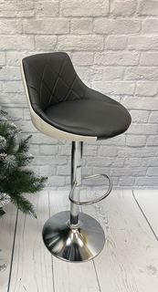 Стул барный КупиДляДома J-700, черный/белый
