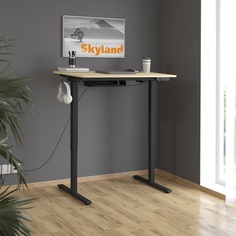 Компьютерный стол Skyland XTEN-UP AT-001, дуб светлый/черный