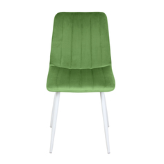 Стул обеденный Империя стульев Дублин White-РФ светло-зеленый велюр