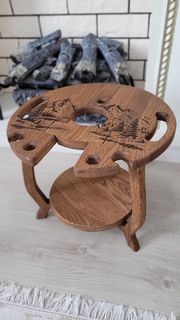 Столик для кальяна Woodtut ПоДыми настроение