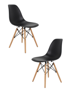 Комплект стульев 2 шт. Eames ВМН-А305, черный