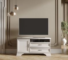 Тумба под телевизор Kentaki S320-RTV1D2S (Белый) БРВ МЕБЕЛЬ