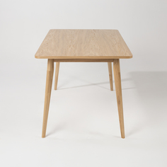 Стол обеденный Stroganini DUBSun 140х80х75 из массива и шпона дуба натуральный