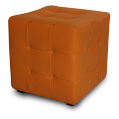 Пуф Bean-Bag Лотос Оранжевый ЭкоКожа