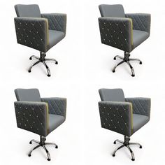 Парикмахерское кресло Голдиум II, пятилучье, 4 шт No Brand