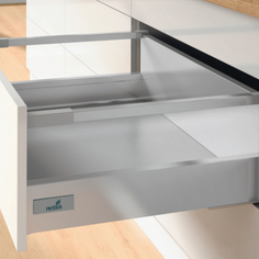 Комплект фурнитуры ящика Hettich InnoTech Atira Quadro 25 520X176 мм, серебристый